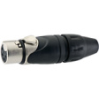 AX4F XLR, Cable socket, 4 Poles AX Soldering Connection Nickel - Plated