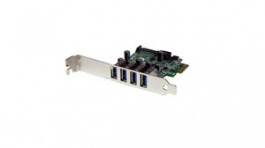 PEXUSB3S4V, PCI Express SuperSpeed USB-A Controller Card UASP SATA Power, 4x USB 3.0, PCI-E x1, StarTech.com