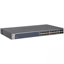 GSM7224-200EUS, Switch 24x 10/100/1000 4x SFP 19", NETGEAR