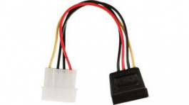 CCGP73500VA015, Internal Power Cable Molex Male - SATA 15-Pin Female 150mm Multicolour, Nedis (HQ)
