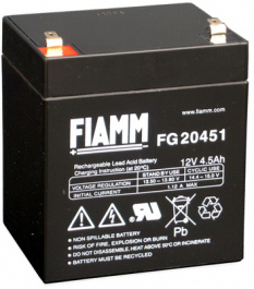 FG20451, Lead-Acid Battery, 12 V 4.5 Ah, FIAMM