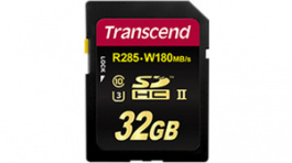 TS32GSD2U3, SD Memory Card 32 GB, 285 MB/s, 180 MB/s, Transcend