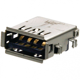 692121330100, Socket, horizontal, 1.76 mm, 9, USB 3.0 A THD, WURTH Elektronik