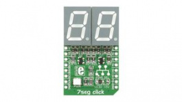 MIKROE-1201, 7seg Click 2-Digit 7-Segment Display Development Board 5V, MikroElektronika