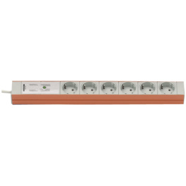 03.312.005.1, Multiple socket outlet , 5xProtective Contact, 2.5 m, Knurr