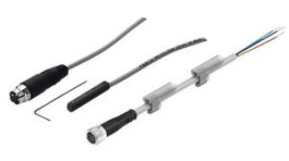 NEBUM8G3K5LE3 + SME10SLLED24, Magnetic Reed Proximity Sensor + Connecting Cable Bundle 24V 100mA 1W 0.05ms 500Hz NO IP65 / IP67 SME, Festo