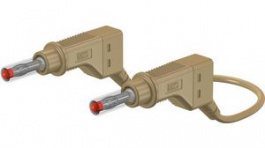 66.9408-20027, Safety Test Lead 2m Brown 600V Nickel-Plated, Staubli (former Multi-Contact )