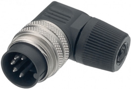 09-0147-70-12, Cable plug angled, 682 series 12-pole Pole no.=12, Binder