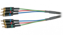 NX-3CIN-3CIN-20, Component cable 3x RCA-Plug 3x RCA-Plug 20 m, Contrik