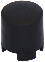 1SS09-12.0, Cap round black 6.5 x 12 mm, MEC
