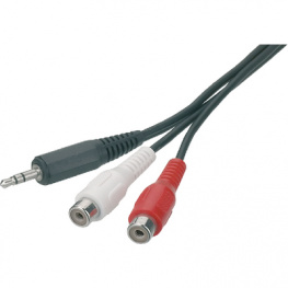 BB-1735, Audio cable stereo jack - cinch 1.8 m Black, Maxxtro