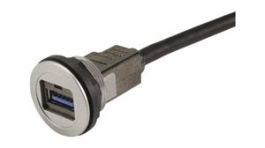 09454521932, Гнездо USB 3.0 A/A; 22мм; har-port; -25?70°C; O22,3мм; IP20, Harting