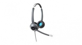 CP-HS-W-522-USB=, Headset, 500, Stereo, On-Ear, 18kHz, Stereo Jack Plug 3.5 mm/USB, Black / Grey, Cisco Systems