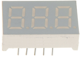 ELT315SURWA/S530-A3, 7-segment LED-display red 9.2 mm THT, Everlight