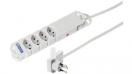 20 201214FC, Outlet Strip 4 Type J (T13) White Type J (T12), Steffen