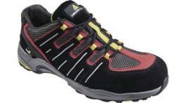 XR302SPNR42, Suede Trainer Size 42 Black / Red, Delta Plus