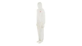 4515WXL, Protective Coverall, XL, Cotton/Polyester/Polypropylene, White, 3M