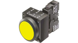 3SB3247-0AA31, Pushbutton Flat with LED, Complete, Yellow, Siemens