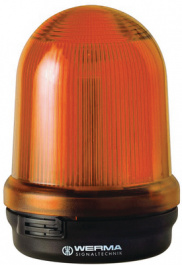 82937055, LED continuous light monitored, yellow, WERMA Signaltechnik
