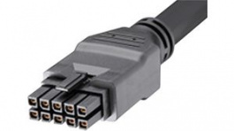 245136-1010, Micro-Fit 3.0 Overmoulded Cable Assembly, 10 Poles, Black, 1m, Molex