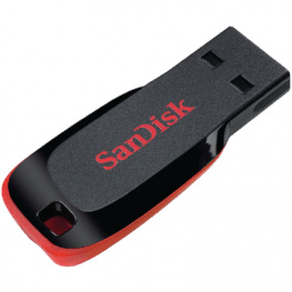SDCZ50-064G-B35, USB Stick Cruzer Blade 64 GB black/red, Sandisk