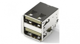 614108646521, USB Connector, USB-A 2.0 Socket, Straight, 8 Poles, WURTH Elektronik