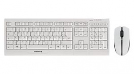 JD-0410DE-0, Wireless Keyboard and Mouse, 2000dpi, SX, DE Germany/QWERTZ, USB, Light Grey, Cherry