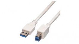11998869, USB Cable USB-A Plug - USB-B Plug 800mm White, Value