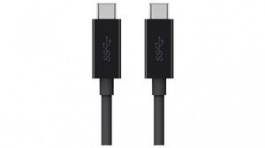 F2CU052BT1M-BLK, Cable USB-C Plug - USB-C Plug 1m Black, BELKIN
