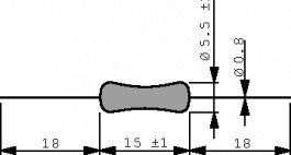 RSMF3TB 100K G PB-FREE [500 шт], Resistor 100 kOhm +- 2 % PU=500 ST, Akane Ohm