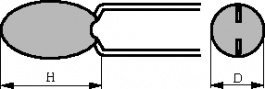 TAP226M035CCS, Tantalum capacitor 22 uF 35 VDC 5 mm, AVX Corporation