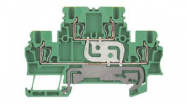 1791150000, PE Terminal, 500V, 4 Poles, 1.5mm\x1a, Tension Clamp, Green / Yellow, Weidmuller