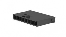213815-0108, Mega-Fit, Plug Housing, Free Hanging, 8 Poles, 1 Rows, 5.7mm Pitch, Molex