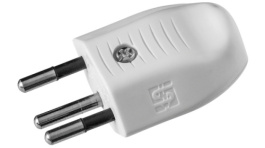 CONNECTOR T12 WHITE PARTLY ISO, Mains Plug Type 12 , White, Steffen