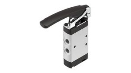 VHEF-L-M52-E-G18, Manual Hand Lever Valve, Pneumatic Spring Return, 5/2, -95kPa ... 1MPa, G1/8", Festo