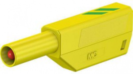 22.2657-20, Stackable Banana Plug \x1a4mm Green / Yellow 32A 1kV Nickel-Plated, Staubli (former Multi-Contact )