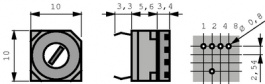 FR01SR16P-ST-075A, PCB coding switch HEX 4+1, NKK Switches (NIKKAI, Nihon)