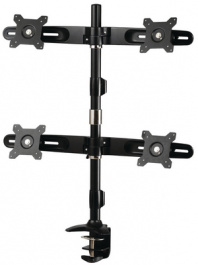 TC744, Quad-TFT Mount with desk clamp black, HighGrade