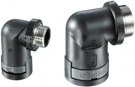 NVWV-M160-10, Fitting 90deg elbowNW10 black, PMA AG (Cable protection)