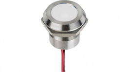 Q22Y5SXXW24E, LED Indicator White 24 VDC, APEM