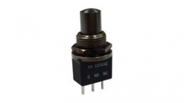 RND 210-00611, Sealed Pushbutton Switch, 1CO, ON-(ON), IP67, PCB Pins, RND Components