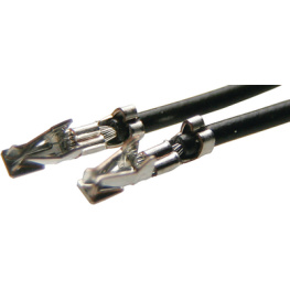 K120121024, Pre-crimped cable DF11 black 300 mm, Stig Wahlstrom Elektronik