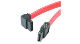 SATA18LA1, SATA Cable Left Angle 457 mm Red, StarTech.com