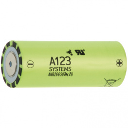 ANR26650M1-2500, LiFePO4-Battery 3.3 V 2500 mAh, A123 Systems