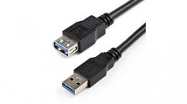USB3SEXT2MBK, Superspeed Extension Cable USB-A Plug - USB-A Socket 2m USB 3.0 Black, StarTech.com