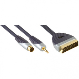 SVL6802, Video cable, S-VHS 2 m Blue, Bandridge