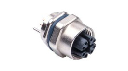 MSXS-08PFFP-SF7001, M12 Straight Socket Sensor Connector, 8 Poles, X-Coded, Solder, ALTW Technology