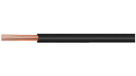 E 2219 Black [100 м], Stranded wire, 0.38 mm\x1a, black Silver-plated copper, Habia Cable