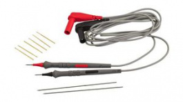 6341, Измерительный провод; силикон; 1м; 3А; черный, красный, серый, Pomona