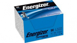 E301535100 [10 шт], Ultimate Lithium Battery E-Block 9 V 625 mAh PU=Pack of 10 pieces, Energizer